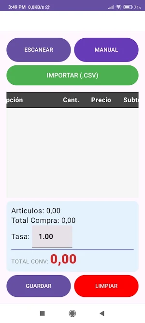 Mi lista de Víveres  VENEZUELA Screenshot 1
