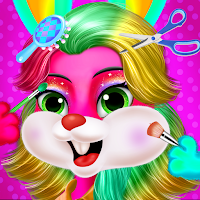 Twins Baby Bunny Hairs & Babysitter Nursery Care