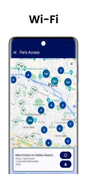 Paris wifi, toilets, foutains Screenshot 0