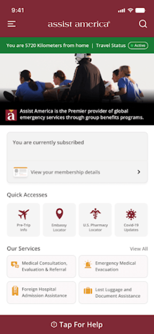 Assist America Travel App Screenshot 2