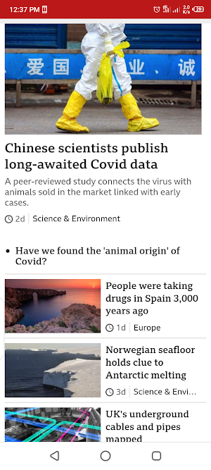 BBC World News Updates Screenshot 1