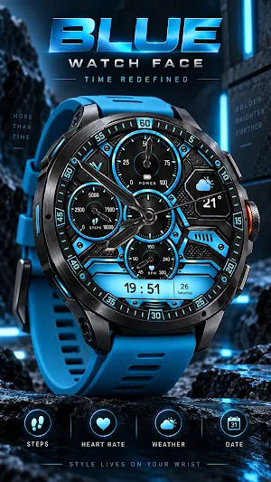 LX005 Gold Hybrid Watch Face Screenshot 1