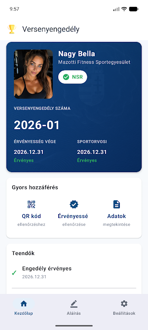 Versenyengedély Screenshot 0