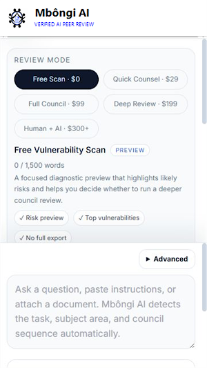 Mbôngi AI: Mbongi AI Council Screenshot 0