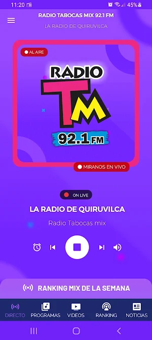 Radio Tabocas Mix Quiruvilca Screenshot 1