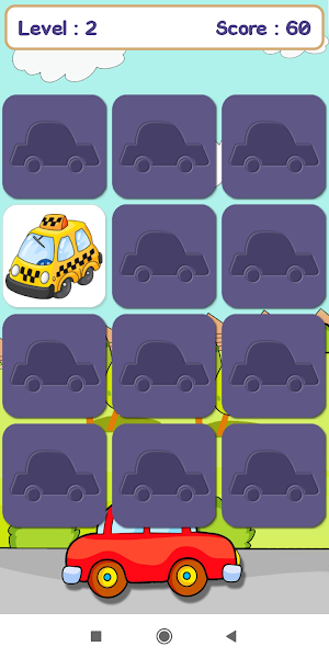 Car Memory Game For Kids Screenshot 2