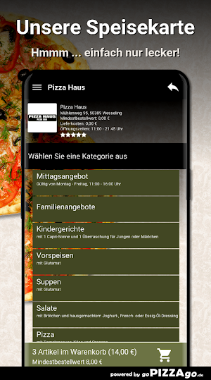 Pizza Haus Wesseling Screenshot 3