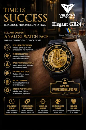 Elegant GB24 Watch Face Screenshot 3