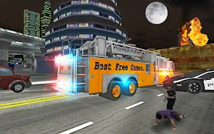 Fire Truck Rescue Driving Sim Screenshot 2
