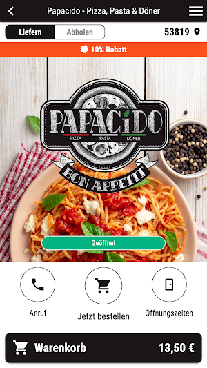 Papacido - Pizza, Pasta, Döner Screenshot 0