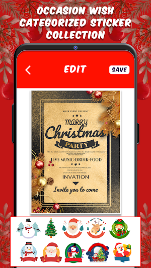 Christmas Invitation Cards Screenshot 3