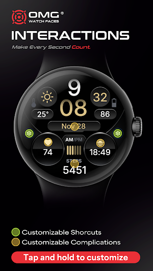 OMG 423 - Digital Watch Face Screenshot 2