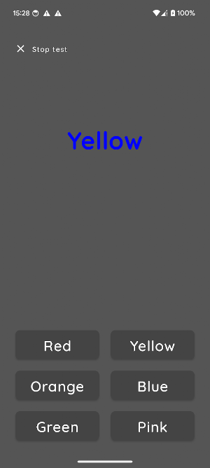 Stroop Buddy Screenshot 1