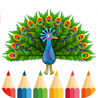 Coloring rainbow peacock