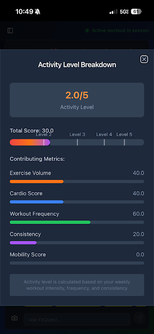 FitQuest Screenshot 1