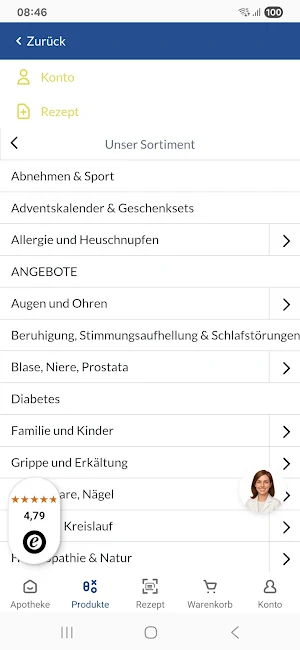 APOSINA-SONNEN APOTHEKE Screenshot 1