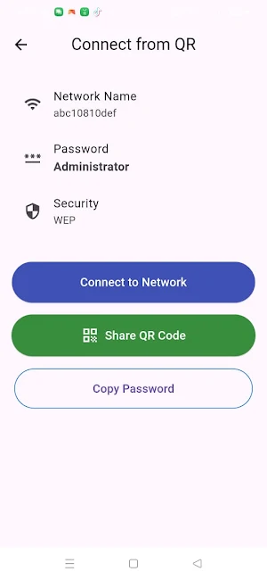 WiFi QR Code: Password Scanner Screenshot 2