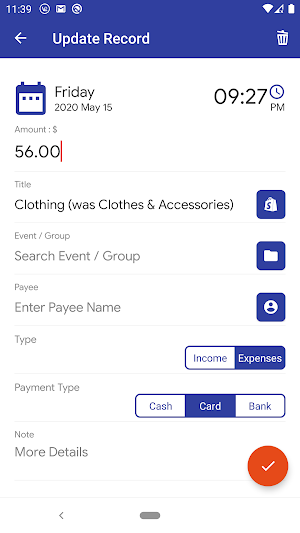 My Expenses - Expenses Tracker, Expense Manager Screenshot 2