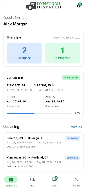 DynaTrail Dispatch - Drivers Screenshot 0