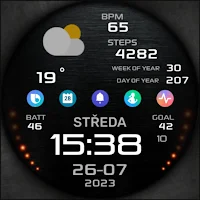 PW81 Big Digital Weather Watch