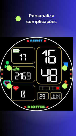 Digital Cube Watch Face Screenshot 1