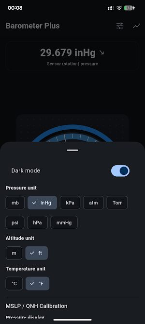 Barometer Pressure - Altimeter Screenshot 2