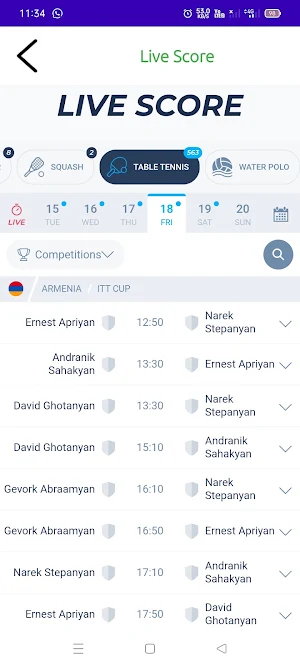 Foodball Matches Today Screenshot 2