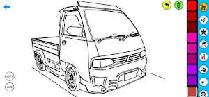 Pickup Car Coloring book Screenshot 1