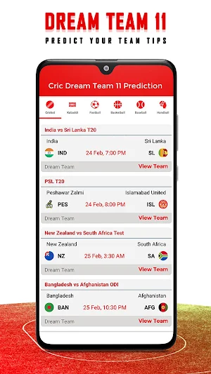 My Dream Team 11 Prediction Screenshot 1