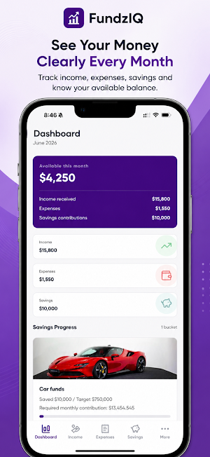 FundzIQ: Money Planner Screenshot 0