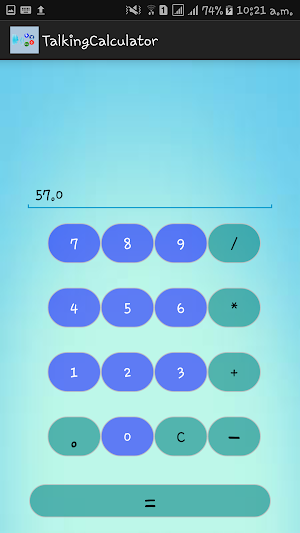 Talking Calculator Screenshot 1