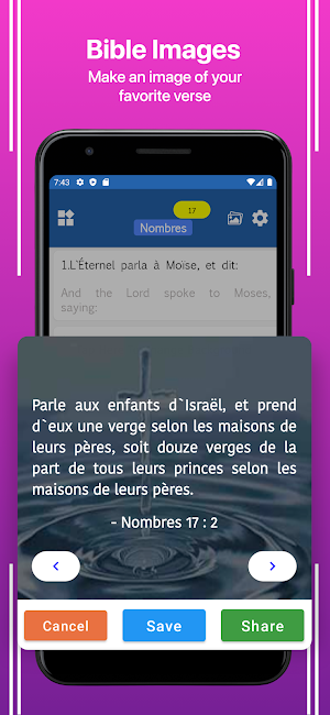 French English Bible Screenshot 2