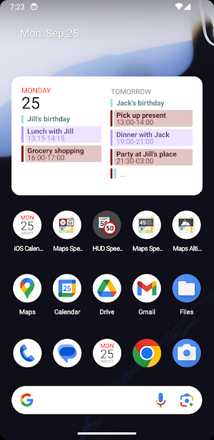 iOS Calendar Widget Screenshot 0