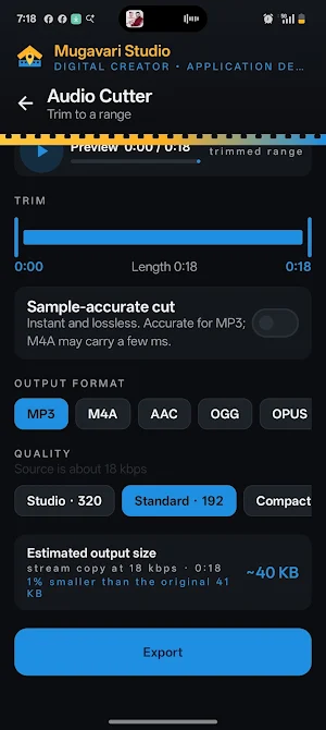 Omega Media: Video Audio Tools Screenshot 1