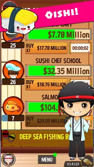 Tokyo Sushi Diner - Japanese Restaurant Idle Game Screenshot 1
