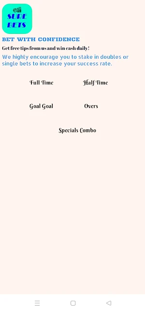 SURE BETS - Football Odds Screenshot 0