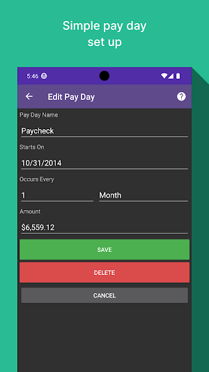Bill Manager Screenshot 1