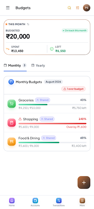 WealthyNest: Budget & Wealth Screenshot 1