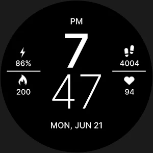 Modern Sporty Fit Watch Face screenshot 5