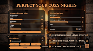 Romantic Fireplace:Sleep&Relax Screenshot 2