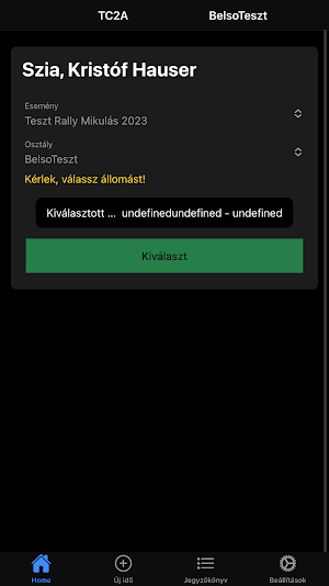 Hauser Results eMenetlevél Screenshot 1