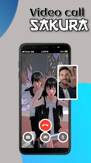 Sakura School Fake Video Call Screenshot 0