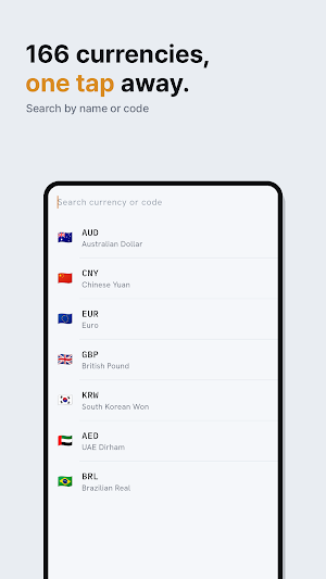 Currency Converter & Widget Screenshot 1