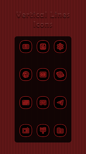 Vertical Red Lines Icons Screenshot 2