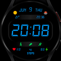 LCD Watch Face Wear OS