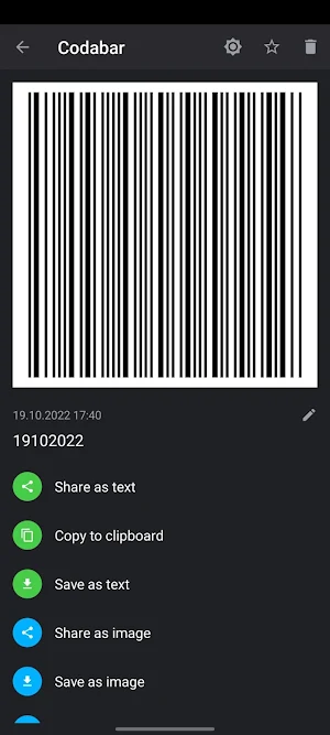 QR codes. Reader and Generator Screenshot 2