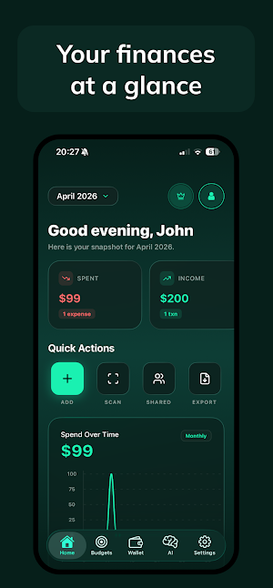 Ovlo: Budget Expense Tracker Screenshot 1
