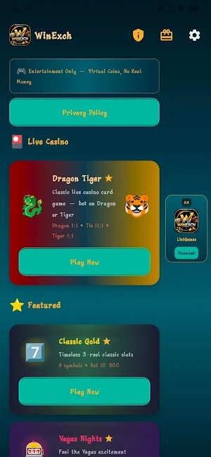 Winexch Screenshot 0