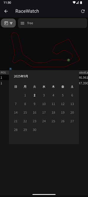 RaceWatch Screenshot 1