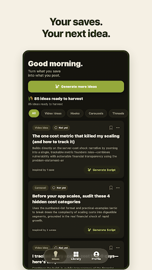 qasab: Content Idea Generator Screenshot 0